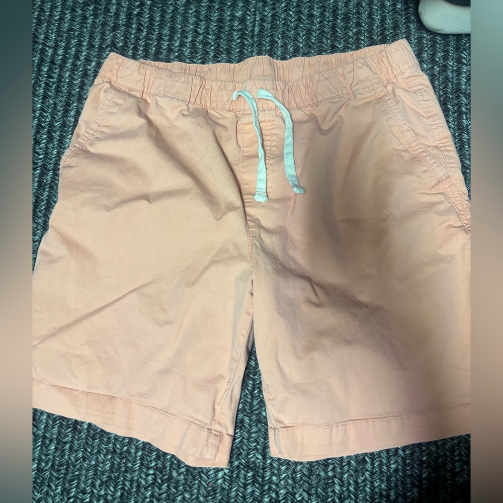 Coral color casual men's shorts, large, Charleston threads